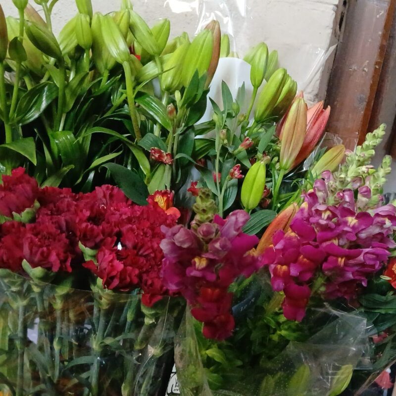 keuze van de bloemist rood