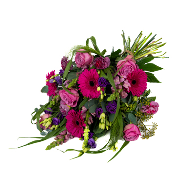 rouwboeket roze